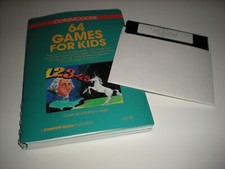 Games for Kids book with disk for Commodore 64.  30 educational programs  Rare. picture