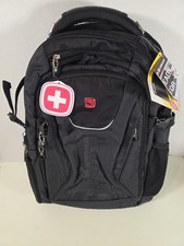 Swiss Gear Travel Tech Elite Laptop Backpack TSA Compliant USB Grey picture