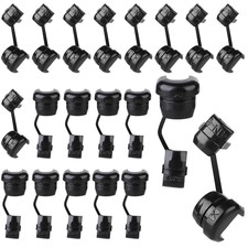20PCS Electric Cable Protection Cord Buckle Black Wire Cover round Nylon Cable S picture