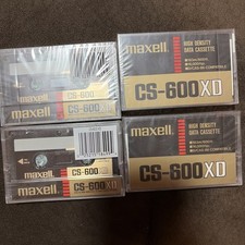 4 Maxell CS-600XD High Density Data Cassette New Sealed Packaging - NB2 picture