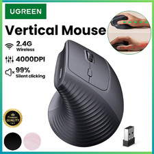 UGREEN Ergonomic Vertical Wireless Mouse 4000DPI 6 Buttons 2.4G Bluetooth picture