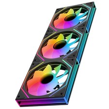 Prism6 MAX 120mm ARGB PC Case Fans - 3-Pack Infinite Mirror RGB Lighting, PWM picture