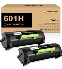 60F1H00 2 Pack for Lexmark 601H Compatible Black Toner Cartridge MX Series picture
