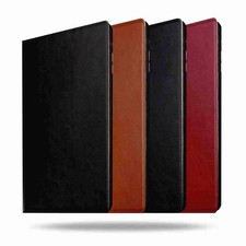 iPad Mini 5 Genuine Cowhide Leather Folio Stand Case Cover w/ Sleep-Wake  picture