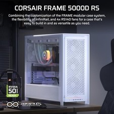 CORSAIR FRAME 5000D RS MODULAR HIGH AIRFLOW MID-TOWER PC CASE – 4X -  WHITE picture