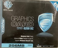 BFG NVIDIA GE Force 6200 OC 256MB DDR Memory  AGP Graphics Video Card --OPEN BOX picture
