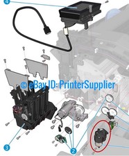 HP Starwheel Motor Assembly CR357-67010 Designjet T920 T930 T1500 T1530 T2530 picture