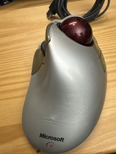 Microsoft Trackball Explorer 1.0 PS/2 USB Compatible Ergonomic Mouse Tested picture