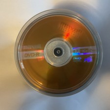 Container Of 45 (out Of 50) Maxwell DVD-R 4.7 GB Up To 16x 2 Hours SIP Mode picture