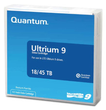 Quantum LTO-9 Tape Cartridge #MR-L9MQN-01 (5 Pack) Ultrium 45TB - NEW picture