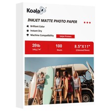 Lot Koala Matte Photo Paper 8.5x11 100PK 145g 39lb for Inkjet + Laser Printers picture