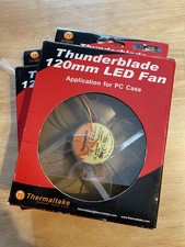 2-pack Thermaltake Part# A1928 Thunderblade Multi Color LED Fan 120 mm picture