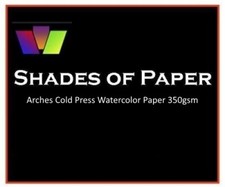 NEW SOP Arches Cold Press Watercolor Paper, 340 gsm, 8.5” X 11” 50 sheets picture