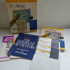 Spinnaker PFS: Write - Word Processor Software 1991 Vintage picture