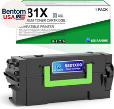 58D1X00 Toner Cartridge Replacement for Lexmark Ms725Dvn Toner Cartridge Compati picture