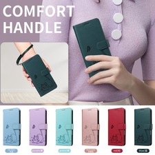Cat Butterfly Wallet Cover Case For Xiaomi Redmi 15C 13C 14C A5 A1 A4 POCO C85 picture