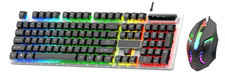 RGB Gaming Keyboard & Mouse Combo LED Backlit Wired USB PC Gamer Set picture
