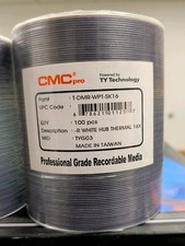 CMC Pro Taiyo Yuden TDMR-WPP-SK16 16X DVD-R White Hub Thermal picture