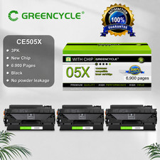 3PK CE505X BK Toner Cartridge Fits For HP LaserJet P2050 P2055 P2055n Hign Yield picture