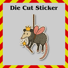 Funny Fairy Godpossum Vinyl Sticker - Waterproof Decal for Water Bottles/Laptops picture