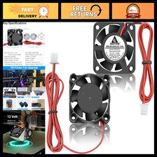 2Pcs 40mm 12V DC Brushless Mini Cooling Fans, Dual Ball Bearing, 4010, 39