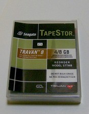 VINTAGE Seagate TapeStor Travan 8 TR-4 data cartridge UNKNOWN CONTENTS computing picture