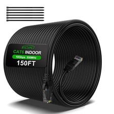 150FT Cat6 Outdoor Ethernet Cable In-Ground Heavy Duty Direct Burial 24AWG CC... picture