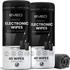 Electronic Wipes Screen Cleaner Streak-Free [2 Pack x40] Computer Screen Wipe... picture