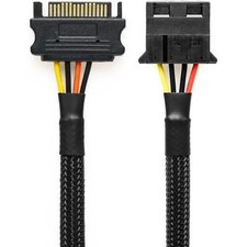 CRJ 15-Pin SATA to 4-Pin Molex Power Adapter Cable - 12