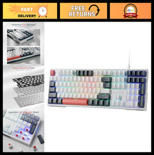 Hot-Swap RGB Gaming Keyboard 108-Key Wired, Extra 4 Programmable Hotkeys picture