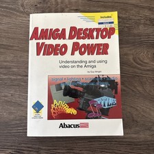 Amiga Desktop Video Power Abacus Book w/Disk for Commodore Amiga - Rare- Vintage picture