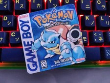  Pokémon Blue Version Box Art Game Boy Blastoise Retro Nostalgia Sticker picture