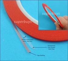2mm x 50m Heat Resistant Double Sided Clear Transparent Adhesive Tape Mounting picture