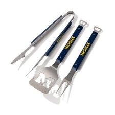 YouTheFan NCAA Spirit Series 3pc BBQ Set Michigan Wolverines picture