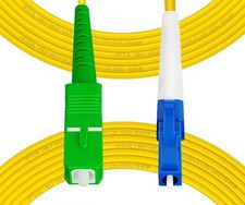 15m 50ft LC/UPC to SC/APC Fiber Patch Cable OS2 Single Mode Simplex 9/125m picture