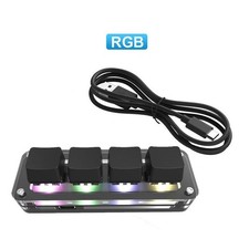 RGB Gaming Keypad Mechanical Macropad Programming Macro Custom Knob Keyboard picture