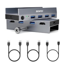 USB 3.0 HDMI KVM Switch8K@60Hz with 4 USB 3.0 Ports for 2 Computers Sharging ... picture