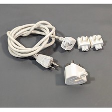 Apple World Travel Adapter Kit 6ft AC Extension Cord UK US Duckhead Plugs picture