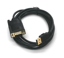 USB-A to DB9-Male Serial Port Adapter FTDI Chipset 6FT picture