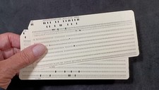 Qty 2: Genuine “IBM” Computer Punch Cards Originals (True IBM - Not 2nd Source) picture