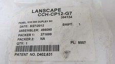 SEALED CORNING CCH-CP12-G7 LanSCAPE CCH FIBER OPTIC PANEL 6 SC DPLX OM2 MULTIMOD picture