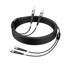 HYX FIBER CABLE-ST to ST Single Mode Fiber Patch Cable,165ft/50m,ST-ST Outdoo... picture