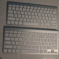 Lot Of 2 - Genuine Apple A1314 Bluetooth Wireless Keyboard for iMac picture