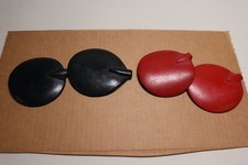 Chattanooga Reusable Rubber Carbon Electrode Pads 4 PS (2 Red & 2 Black) 4