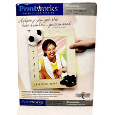 PRINT WORKS Glossy Photo Paper 8.5x11'' High Quality 18 Sheets picture