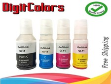 BKCMY GI-11 Ink Refill Bottle for Canon PIXMA Mega tank G2160 G3160 picture
