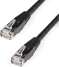 StarTech.com 7ft CAT6 Ethernet Cable - Black CAT 6 Gigabit Ethernet Wire -650MHz picture