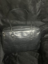 Lap Top Bag Mobile Edge For Her Large Black Faux Croc The Milano Padded Red picture