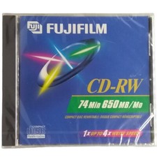Fujifilm CD-RW 74 Min 650MB Compact Disk Rewritable New  picture