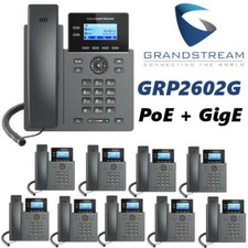 10 Grandstream GRP2602G 2-Line 4 SIP Accounts Office Phone PoE Gigabit Ethernet picture